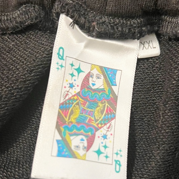 Queen of Sparkles Black Jeweled Shorts Size XXL * - Picture 2 of 4